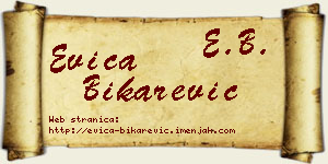 Evica Bikarević vizit kartica